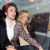 Sam Taylor-Wood and Aaron Johnson leaving Claridges hotel 
London, England.