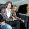 Sam Taylor-Wood and Aaron Johnson leaving Claridges hotel London.