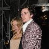 Sam Taylor-Wood and Aaron Johnson leaving Claridges hotel London.