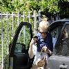 'Mad Men' star January Jones running errands Los Angeles.