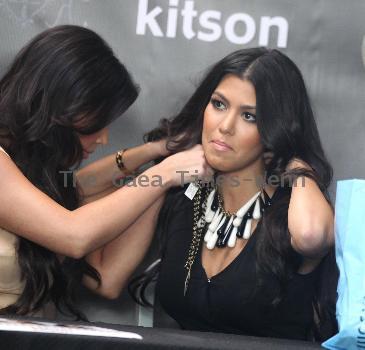 Kourtney Kardashian and Khloe Kardashian
The Kardashians make a meet and greet appearance at Kitson on Robertson Boulevard
Los Angeles, California.