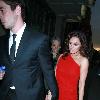 Danny Cipriani and Kelly Brook 
arriving at Claridges hotel in Mayfair. Danny appears to be sporting a rugby injury with his thumb in a bandage. 
London, England.