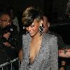 Rihanna leaving Whisky Mist at 4am London.