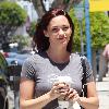 Pussycat Doll Jessica Sutta out and about on Robertson Boulevard enjoying her coffee Los Angeles.