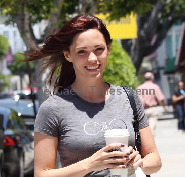 Pussycat Doll Jessica Sutta out and about on Robertson Boulevard enjoying her coffee Los Angeles.