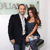 Hope Dworaczyk and Pascal Mouwad
 Playmate of the year 2010, Hope Dworaczyk, receives a new Bunny diamond necklace designed by Pascal Mouwad at his showroom 
Los Angeles, California.