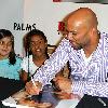 Atmosphere
 Common celebrates the release of his new movie 'Just Wright' by holding a signing session at Brenden Theaters at The Palms Hotel Casino
Las Vegas, Nevada.