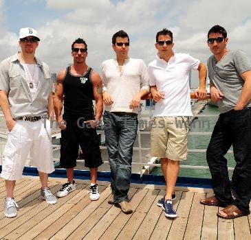 Donnie Wahlberg, Danny Wood, Jordan Knight, Joey McIntyre and Jonathan Knight New Kids On The Block launch their Concert Cruise Miami.