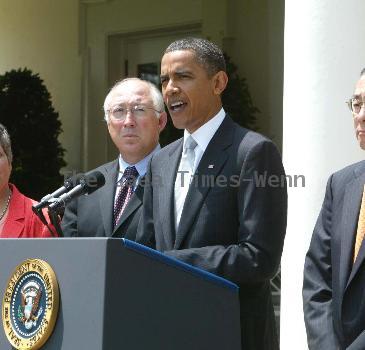 President Barack Obama hosts a press conference