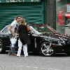 Richard Madeley 
is greeted by Kim Medcalf while out shopping in Golders Green.
London, England.