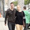 Actress Jaime King out for a romantic stroll with her boyfriend Beverly Hills.