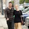 Actress Jaime King out for a romantic stroll with her boyfriend Beverly Hills.