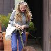 'Letters to Juliet' star Amanda Seyfried, wearing no makeup, leaves her West Hollywood gym with her dogLos Angeles.