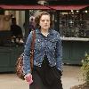 Elizabeth Moss shopping at the Grove in West Hollywood Los Angeles.