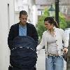 Joe Cole with wife Carly Zucker and their baby girl Ruby Tatiana
The England and Chelsea football player with wife and baby out for a stroll and a bit of shopping on Kings Road in Chelsea 
London, England.