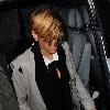 Rihanna arrives at Blue Print studios after leaving San Carlo restaurant. Manchester, England