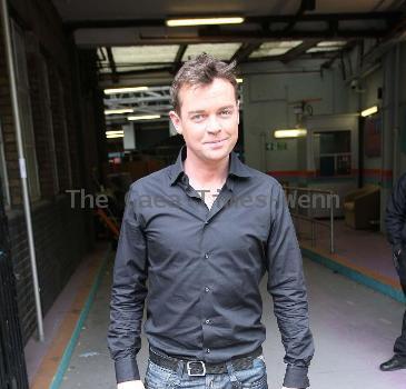 Stephen Mulhern Celebrities outside the ITV television studios. London.