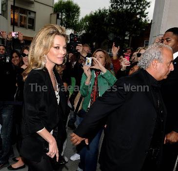 Guests Topshop opens at Knightsbridge - arrivals.
London, England.