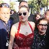 Marion Cotillardis escorted by bodyguards as she walks along the Croisette during the 63rd Cannes Film FestivalCannes.