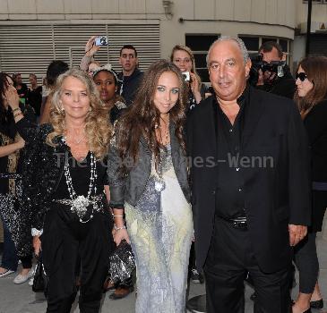 Guests Topshop opens at Knightsbridge - arrivals.
London, England.