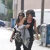 Gisele Bundchen and fellow Brazilian model Camila Alves leaving a local gym after an early workout date in Studio CityLos Angeles.