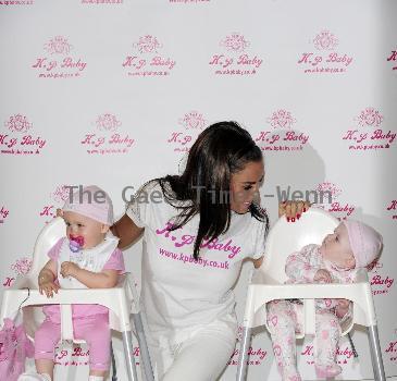 Katie Price
 launches her new babywear range, KP BABY at the Worx Studio.
London, England.