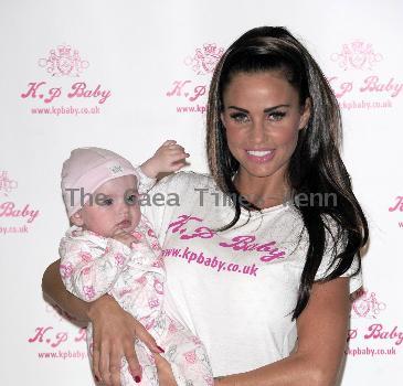 Katie Price
 launches her new babywear range, KP BABY at the Worx Studio.
London, England.