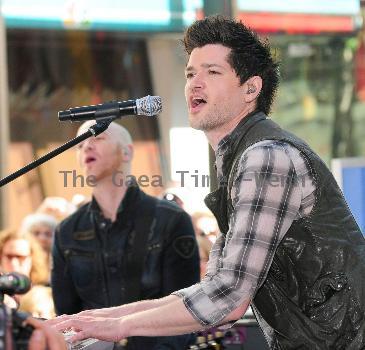 Danny O'Donoghue 
Irish rock band The Script perform as part of the 'Toyota Concert Series' on NBC's 'Today' New York City, USA.