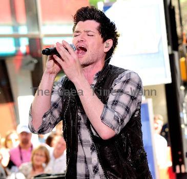 Danny O'Donoghue 
Irish rock band The Script perform as part of the 'Toyota Concert Series' on NBC's 'Today' New York City, USA.