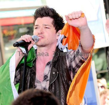 Danny O'Donoghue 
Irish rock band The Script perform as part of the 'Toyota Concert Series' on NBC's 'Today' New York City, USA.