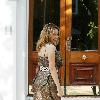 Kylie Minogue arriving at her London home London.