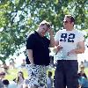 James Corden and Julia Carey
embrace while spending an afternoon relaxing with friends in Primrose Hill park
London, England.