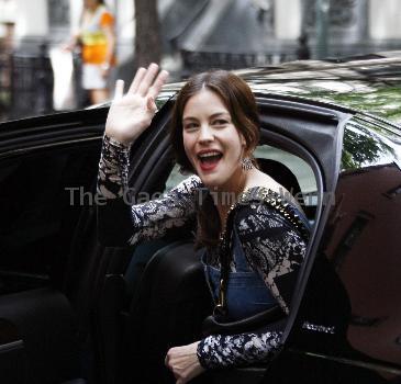 Liv Tyler 
leaves her Manhattan apartment along with her mother Bebe Buell and son Milo Langdon 
New York City, USA.