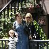 Liv Tyler 
leaves her Manhattan apartment along with her mother Bebe Buell and son Milo Langdon 
New York City, USA.