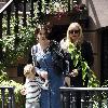 Liv Tyler 
leaves her Manhattan apartment along with her mother Bebe Buell and son Milo Langdon 
New York City, USA.