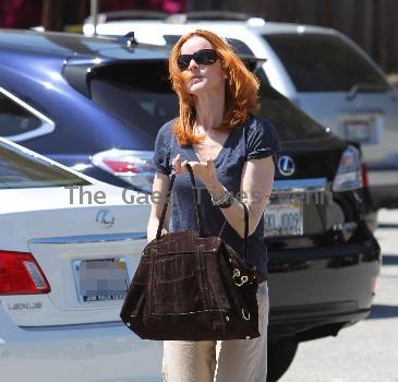 Marcia Cross 
goes shopping at Haven & Co in Brentwood Los Angeles, California.