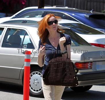 Marcia Cross 
goes shopping at Haven & Co in Brentwood Los Angeles, California.