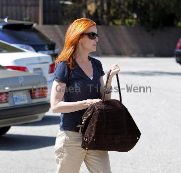 Marcia Cross 
goes shopping at Haven & Co in Brentwood Los Angeles, California.