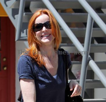 Marcia Cross 
goes shopping at Haven & Co in Brentwood Los Angeles, California.