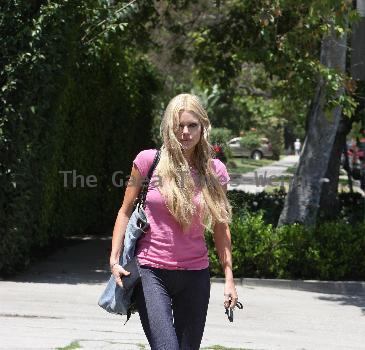 Sophie Monk visits her gym in West Hollywood 
Los Angeles, California.