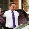 Prime Minister David Cameron
leaving his house wearing a Paul Smith