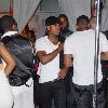 Ne-Yo departs club MIA at Biscayne Miami.