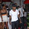 Ne-Yo departs club MIA at Biscayne Miami.