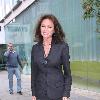 Jacqueline Bisset outside a hotel in central London London.