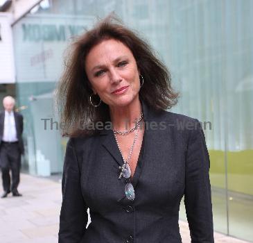 Jacqueline Bisset outside a hotel in central London London.