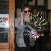 Kylie Minogue arriving at the Dance Studios in Fulham on her 42nd Birthday. London.