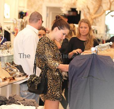 Sophia Bush shopping at Switch boutique in Beverly Hills Los Angeles.