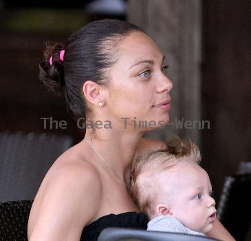 Lilly Kerssenberg with her son Amadeus, enjoying a holiday in Miami.Miami.