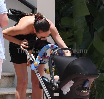 Lilly Kerssenberg with her son Amadeus, enjoying a holiday in Miami.Miami.