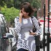 Christine Bleakley chats on her mobile phone while walking in Notting Hill.London.